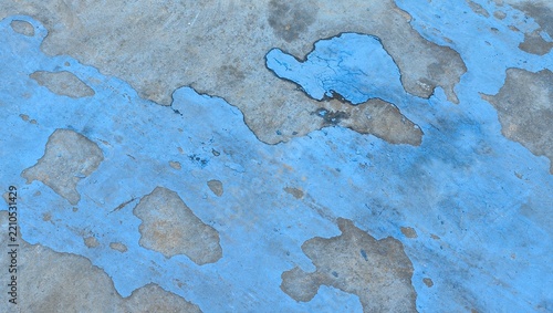 blue painted wall