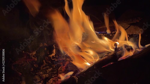close-up fire video
