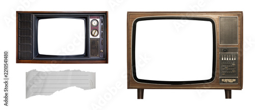 Tv sets Isolated without background
