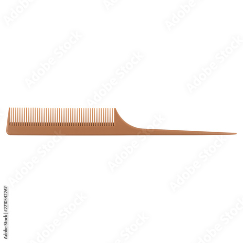 wooden comb isolated