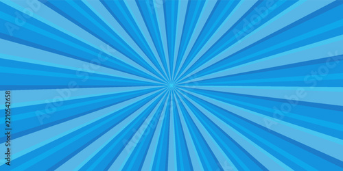 Retro comic rays blue dots background. Eps 10