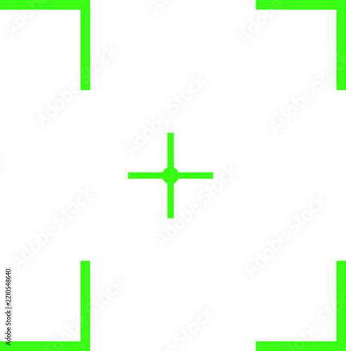 Advanced Tactical Targeting Crosshair Element For Neon Spark Cyberpunk Gaming User Interfaces And Combat HUDs