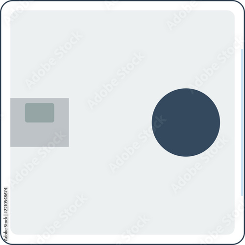 Architectural Top Down Floorplan Symbol Of A Soundproof Private Acoustic Meeting Pod For Quiet Office