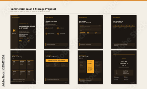 Solar Energy Installation Proposal Template Commercial PV Project