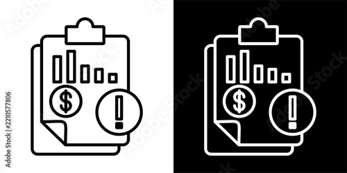 risk analytics icon balck and white collections
