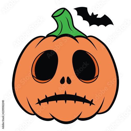 halloween pumpkin expresion face spooky 