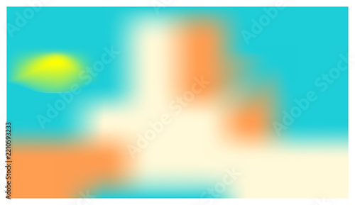 Abstract soft blurred gradient background with bright summer colors