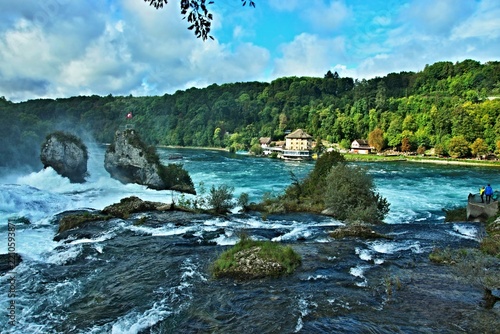 Switzerland - view of the Rhine Falls