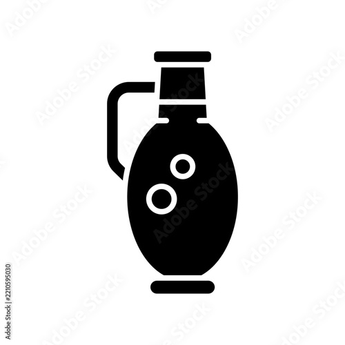 Jug of Oil Icon Professional UI Symbol for Hanukkah Celebrations, Jewish Traditions and Religious Events.