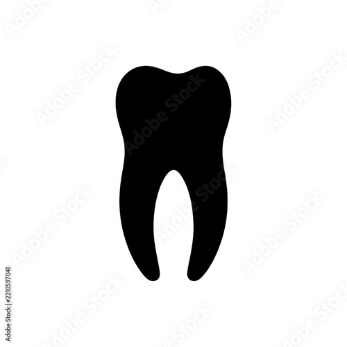 Tooth Outline Vector Design Element Transparent Background