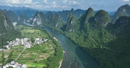 Beautiful landscape of yangshuo county, China	
