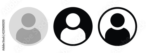 Avatar account icon vector with default social media profile photo symbol for user interface and application design.