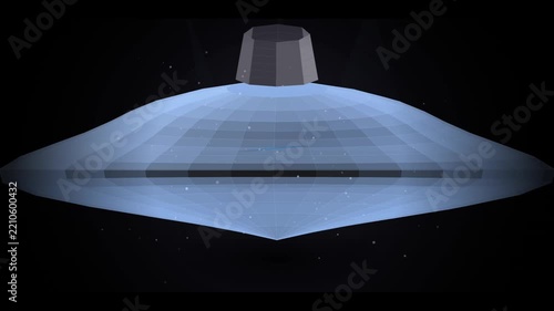 Abstract futuristic light blue energy field or magnetic force shield visualization