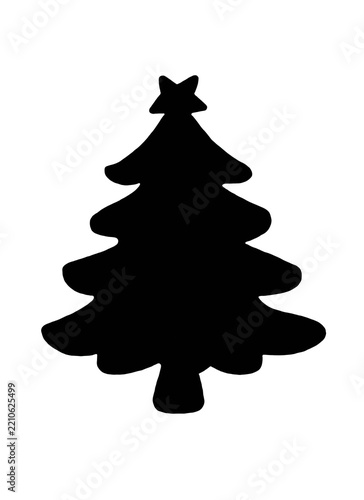 christmas tree on white background