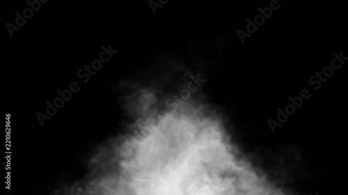 Atmospheric white smoke fog overlay