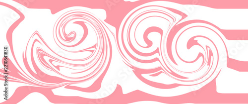 Pink and beige radial swirl background