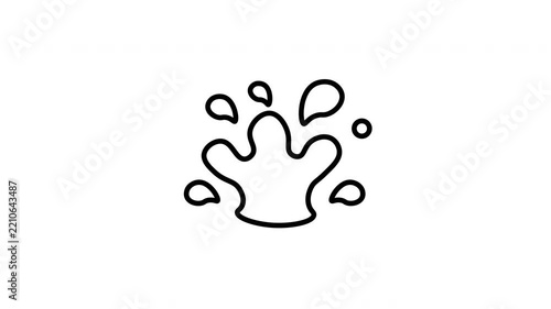 Water Splash, splash icon, swimming, water activity, summer, animation, animated