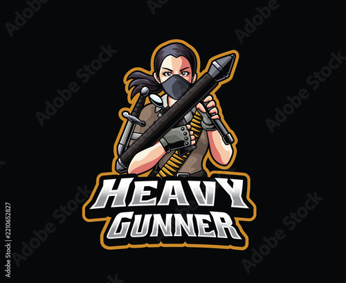 Female Heavy Gunner Mascot