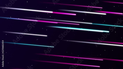 Abstract Neon Cyber Stream Widescreen Seamless Motion Loop 4K