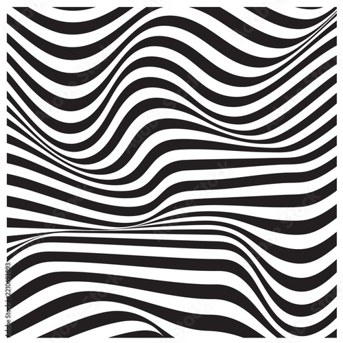 Abstract  Wavy Flowing Lines Background