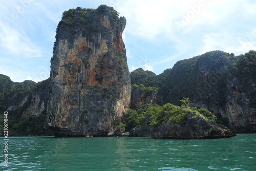 Limestone rock formation, Ao Nang, Krabi Province, Thailand