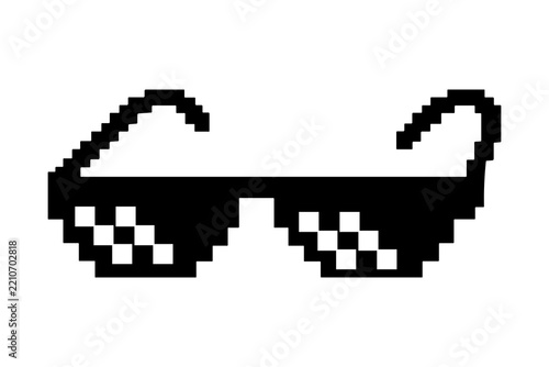 Pixel Art Sunglasses PNG – Thug Life Meme Glasses and Retro Eyewear Icons