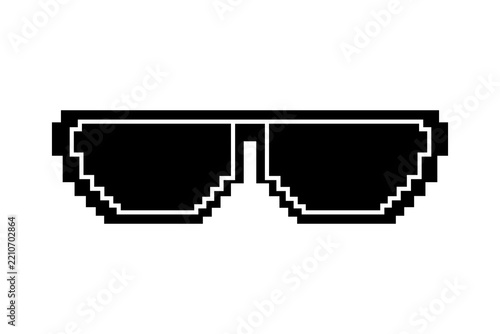 Pixel Art Sunglasses PNG – Thug Life Meme Glasses and Retro Eyewear Icons