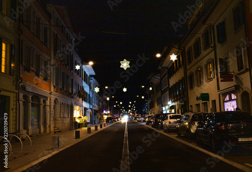 old street in the night