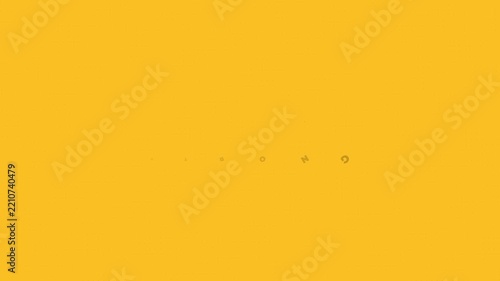 Kinetic Typography Motion Graphics of Black Stay Strong Text Animation with Misaligned Character Snap Effect on Bright Yellow Background