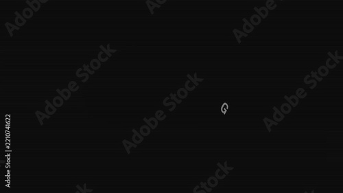 Kinetic Typography Motion Graphics of Good Morning Text Animation with Color Transition and Misaligned Character Snap Effect on Black Background