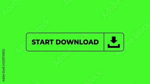 Start download button animated. 4k
