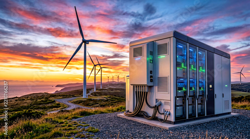 Renewable Energy Storage System Integrated with Wind Power Infrastructure for a Green Business Future