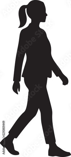Woman silhouette vector illustration