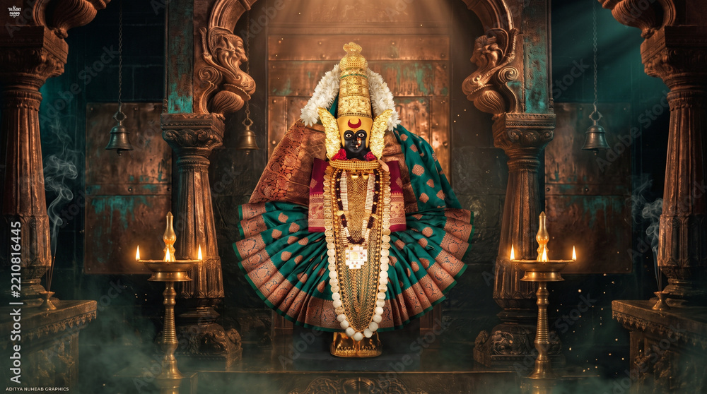 Fototapeta premium Aai Ambabai Navratri image devi ma durga navratri images
