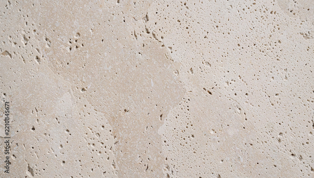 Fototapeta premium Warm Travertine Micro-Pit Limestone Texture