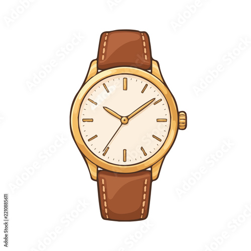 Wristwatch vector design