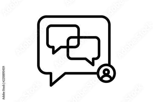 Chat Bubbles User Icon
