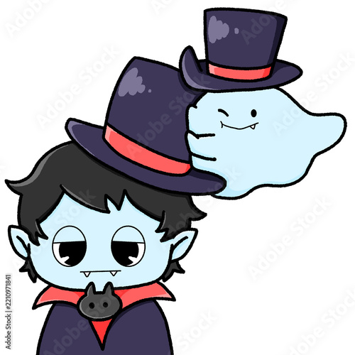 ゆるかわハロウィン｜ドラキュラとおばけ
