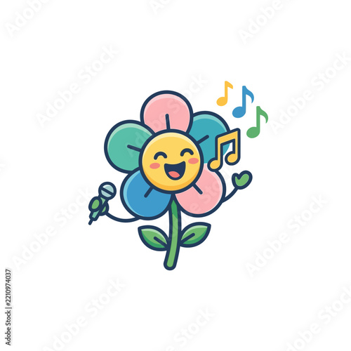 Creative Jazz Music Illustration with Musician Silhouette and Abstract Musical Elements for Design