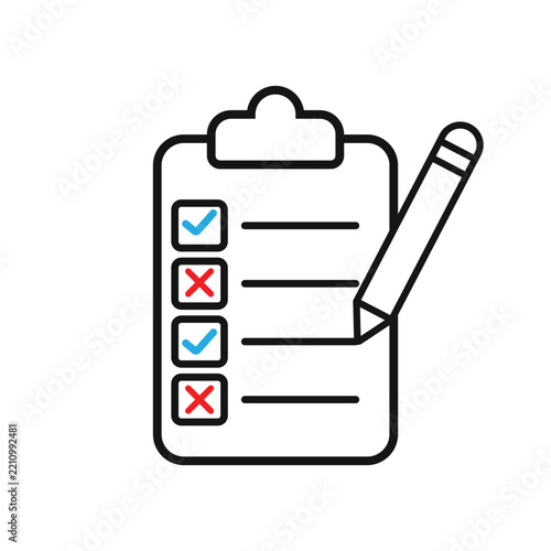 Icon, Simple Line Vector Illustration