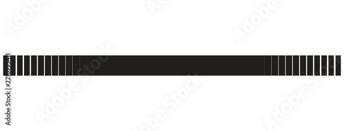 Black Barcode Line Pattern Vector, Gradient Vertical Stripe Texture and Modern Abstract Divider Background on white background.eps