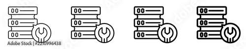 Industrial Machinery Icon Set Different Style Collection