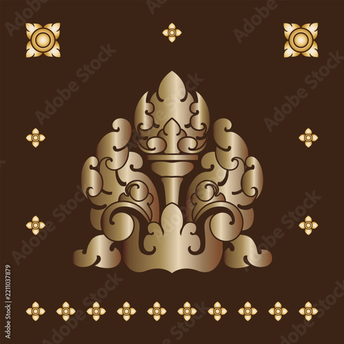 khmer art ornament kbach