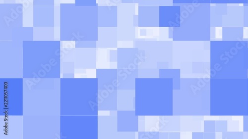 Abstract pixel art background with blue and white grid design