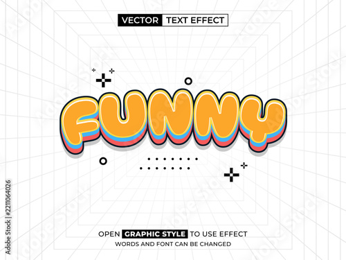 Funny Retro Bubble Text Effect