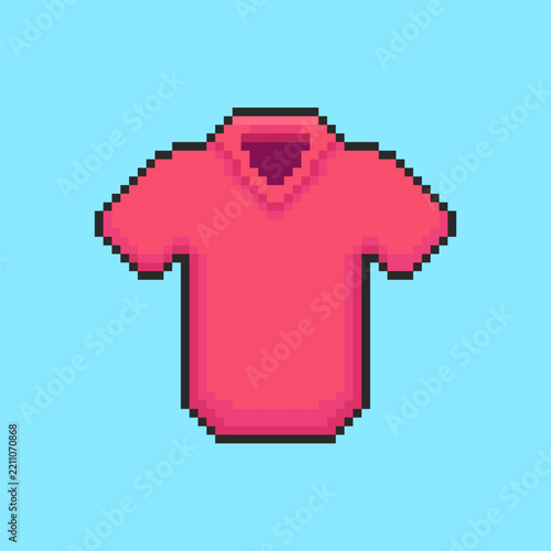 Pixel art Pink Shirt game asset design