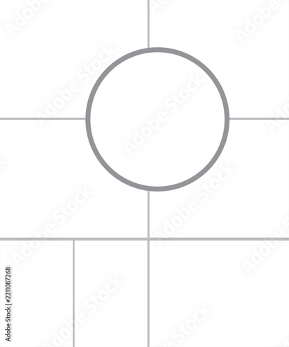 8 photo collage template. vector illustration