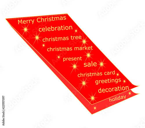 Merry Christmas card - illustration