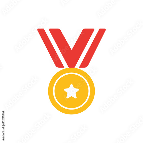 Gold Medal Award Victory Champion Icon