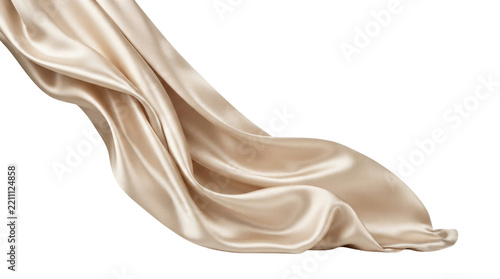 Champagne Satin Fabric Cascading
